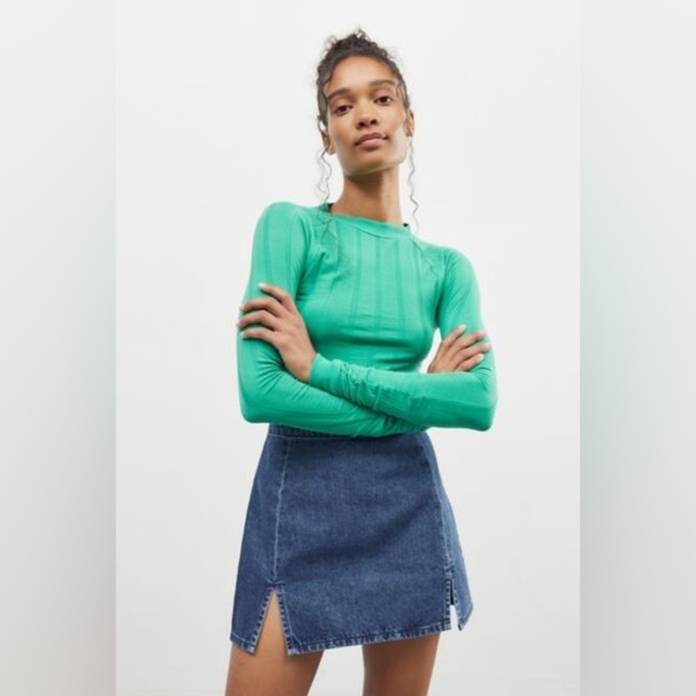 Kelly Green BDG urban outfitters XS ribbed long sleeve